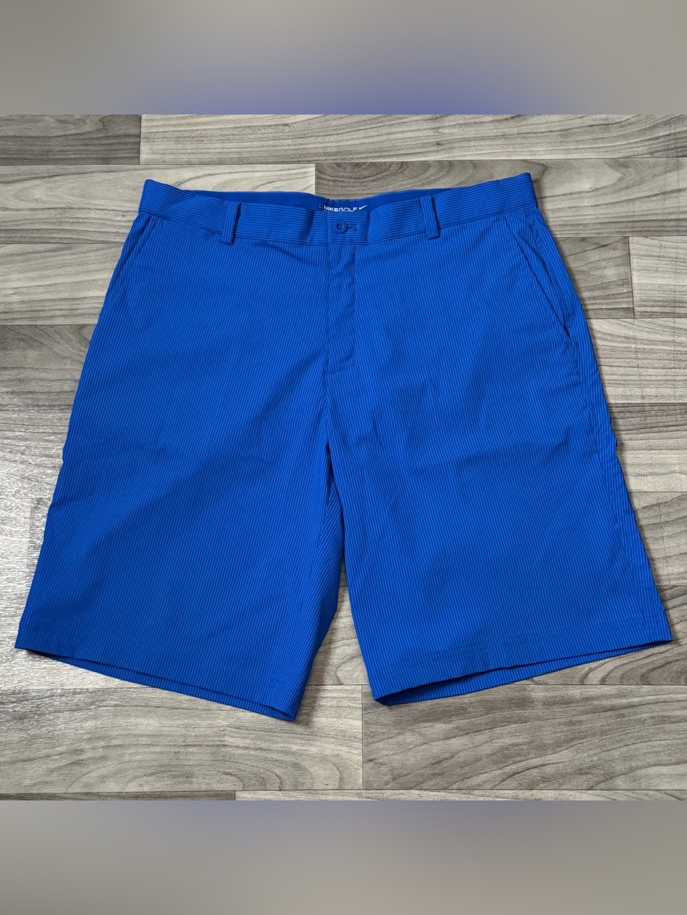 SIZE 35 MENS NIKE GOLF TOUR PERFORMANCE DRI FIT BLUE SHORTS